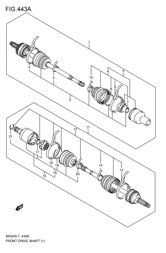 front-drive shaft