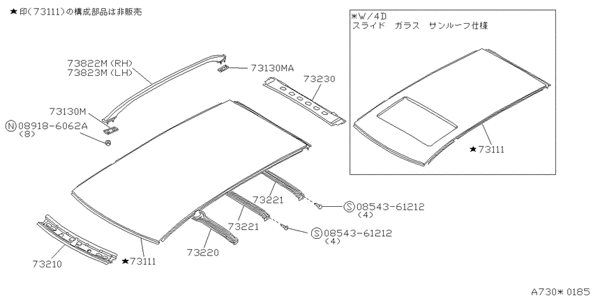 Roof panel & fitting
