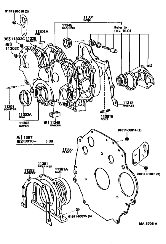 Timing Gear Cover & Rear End Plate