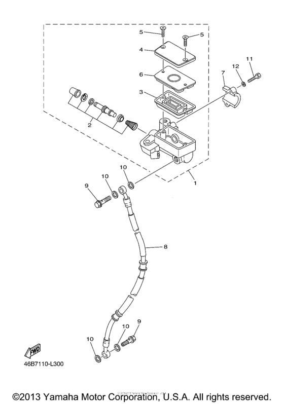 Front master cylinder