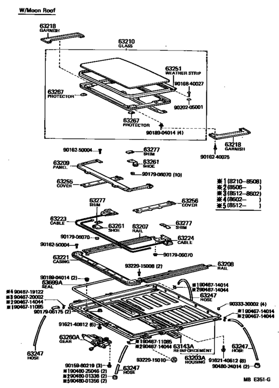 Roof Panel & Back Panel
