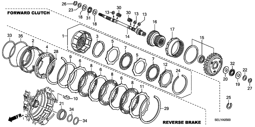 Input shaft/ forward clutch