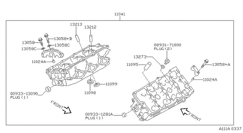 Cylinder head & rocker cover