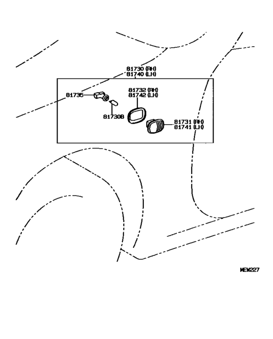 Side Turn Signal Lamp & Outer Mirror Lamp