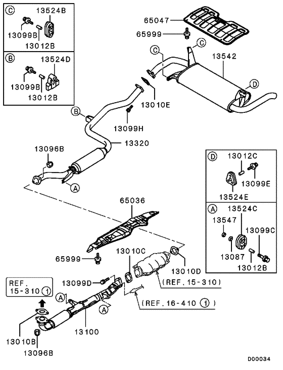 Exhaust pipe & muffler