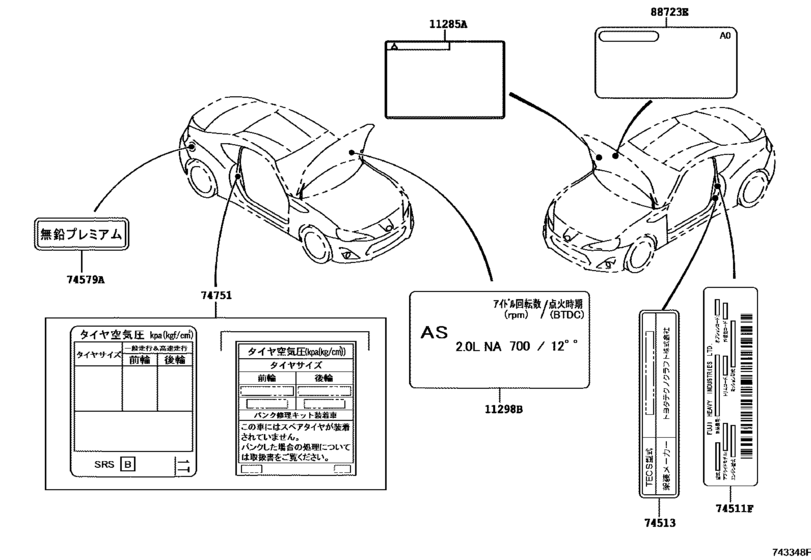 Caution Plate (Exterior & Interior)