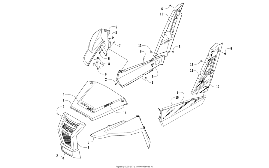 Front And Side Panel Assemblies