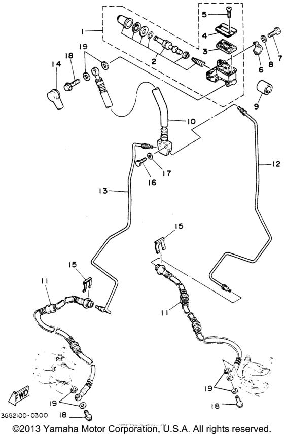 Front master cylinder