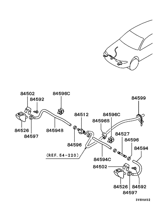 Headlamp wiper & washer