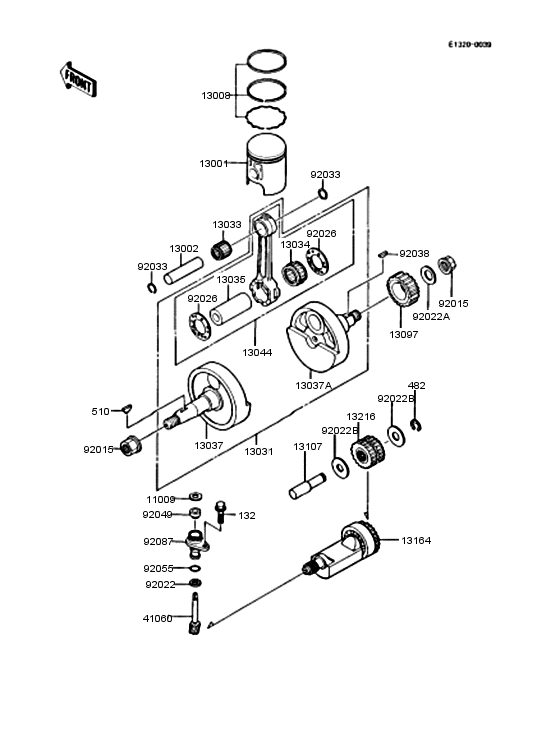 Crankshaft/piston