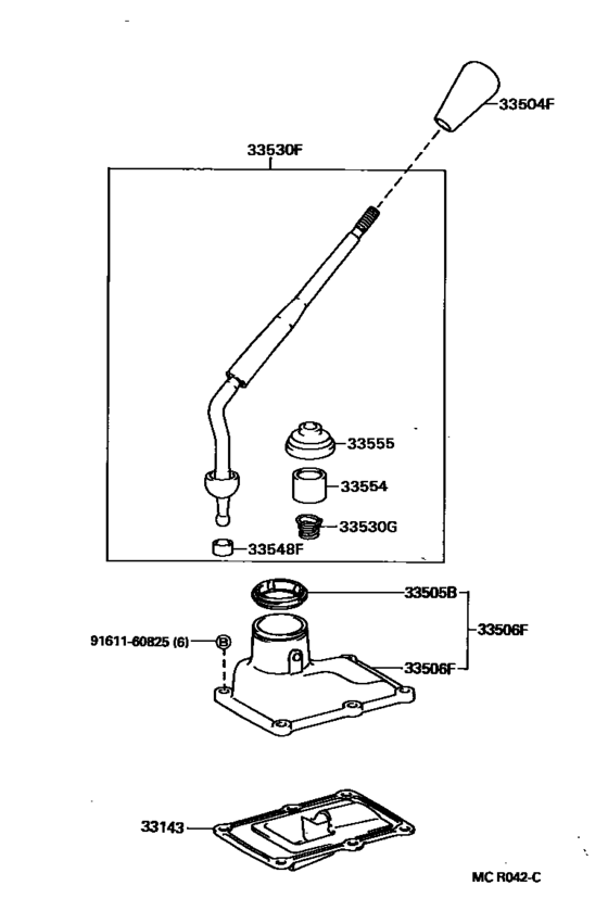 Shift Lever & Retainer