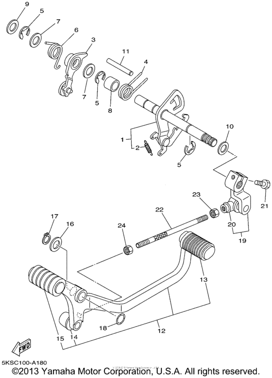 Shift shaft