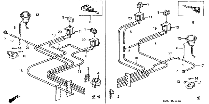 Control box tubing