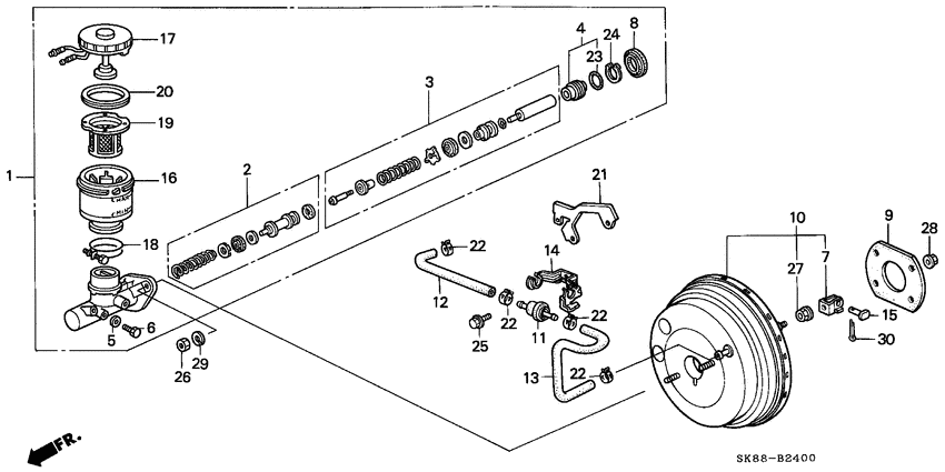 Brake master cylinder/ master power