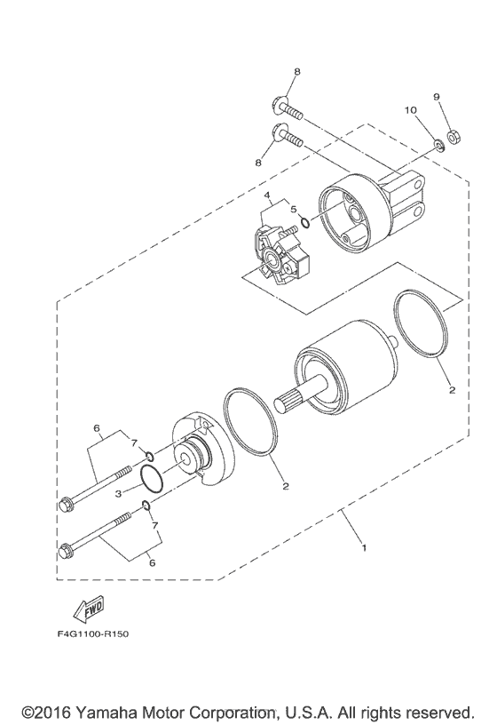Starting motor