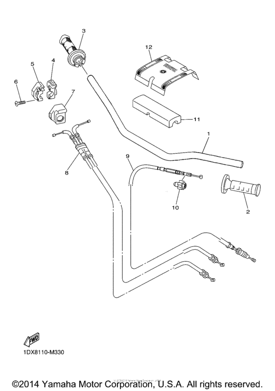 Steering handle & cable