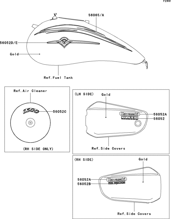 Decals(gold)(vn1500-p1)