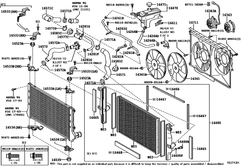 Radiator & Water Outlet for 2009 - 2010 Toyota RAV4/VANGUARD ALA30
