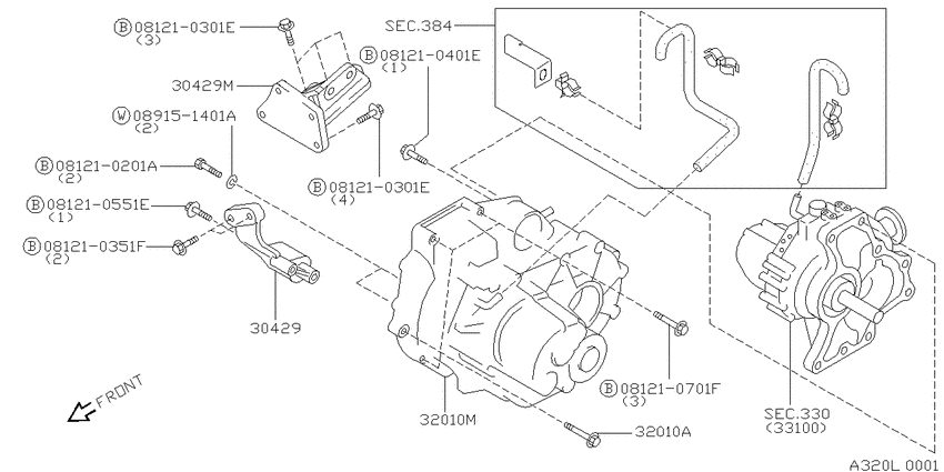Manual transmission, transaxle & fitting