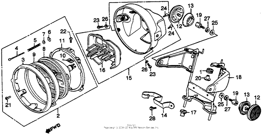 Cb750l headlight 79