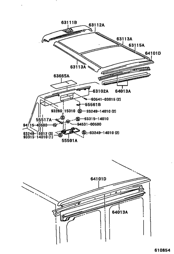 Roof Panel & Back Panel