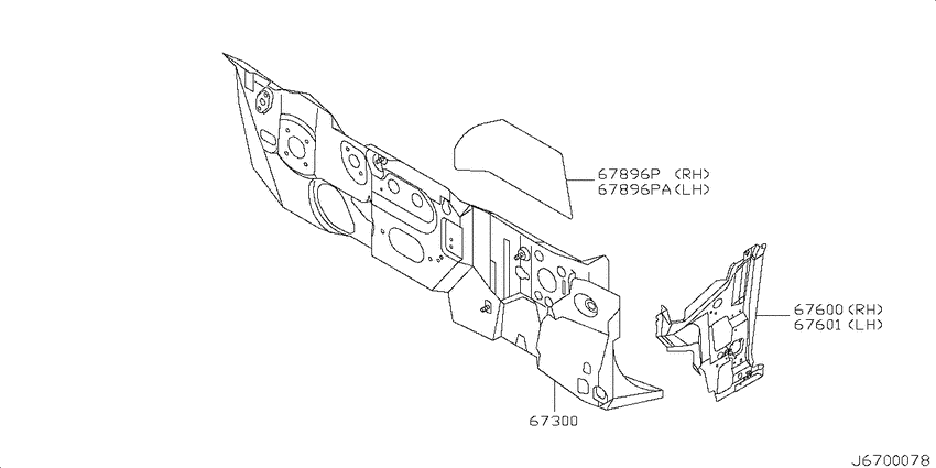 Dash panel & fitting