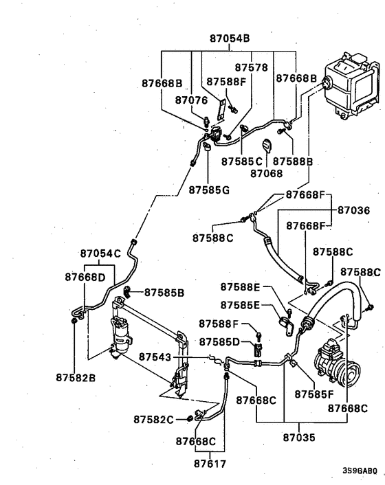 A/c condenser, piping