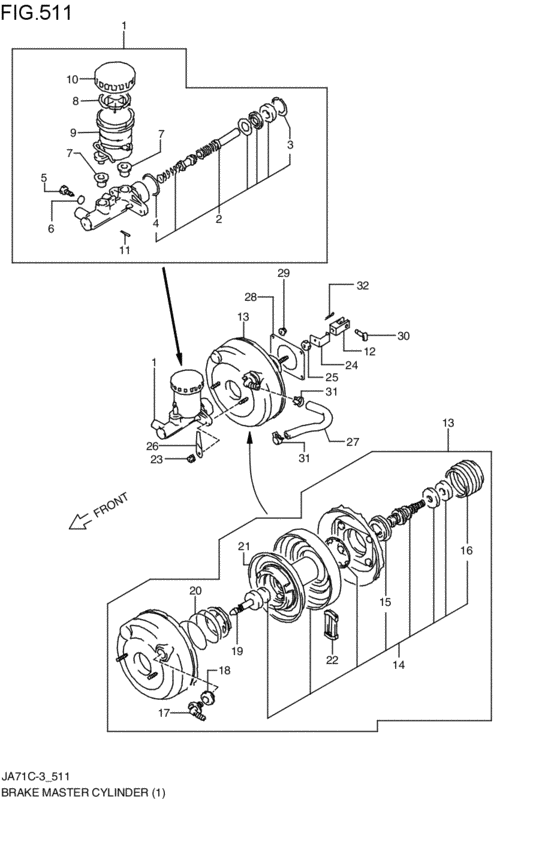 brakes master cylinder