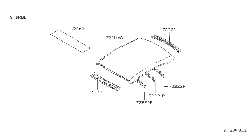 Roof panel & fitting