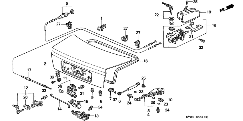 Trunk lid
