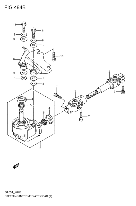 ステアリングインターミデイエートギヤ