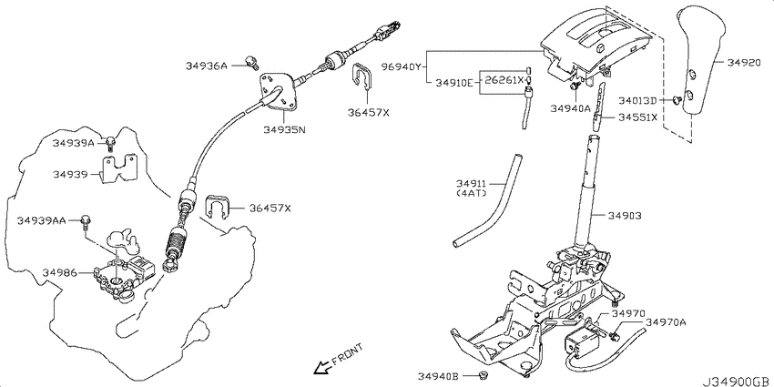 Auto transmission control device