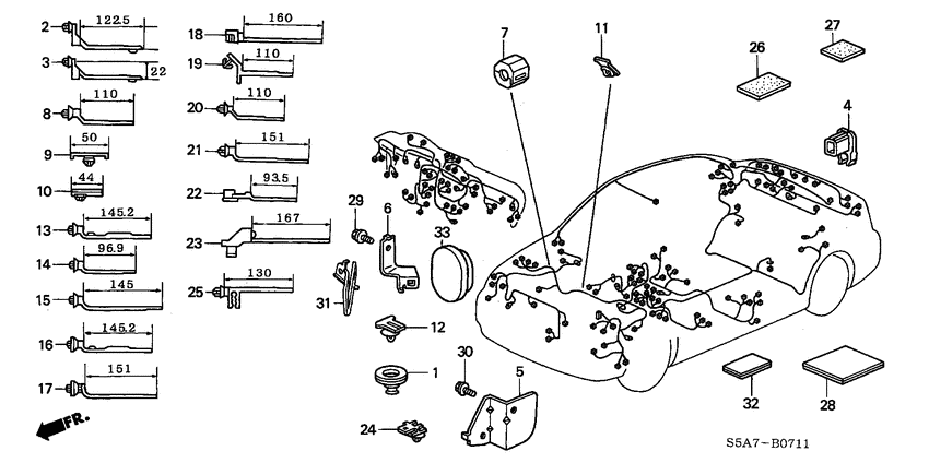 Harness band/bracket
