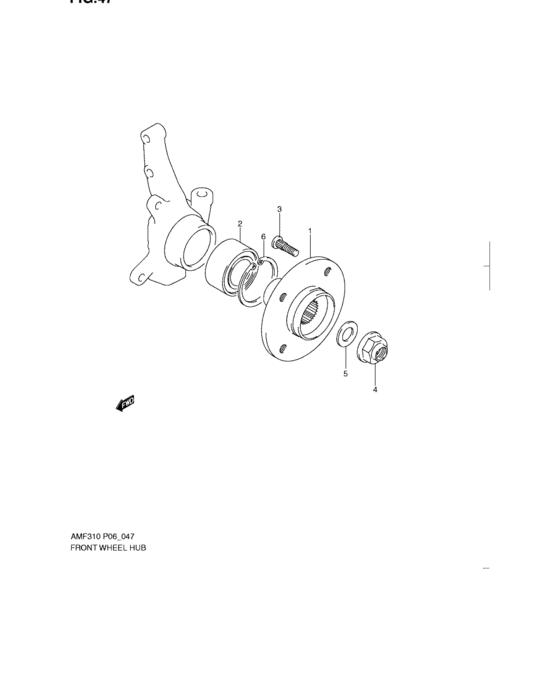Front wheel hub