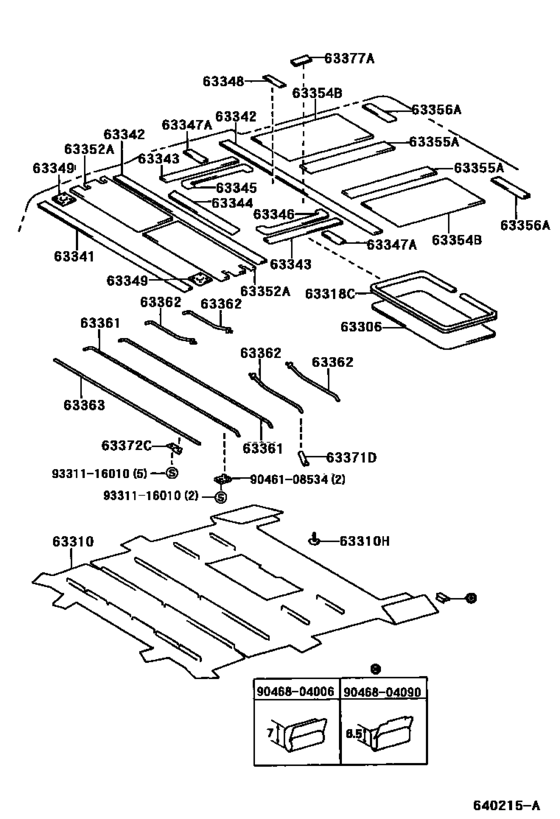 Roof Headlining & Silencer Pad