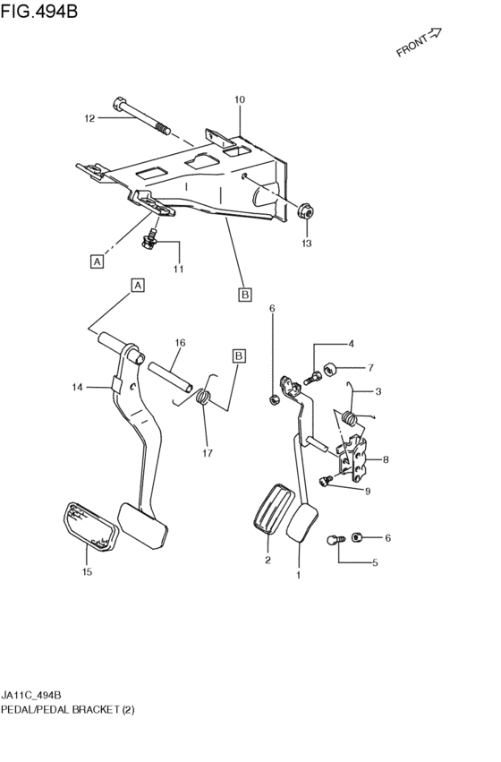 pedal / pedal bracket