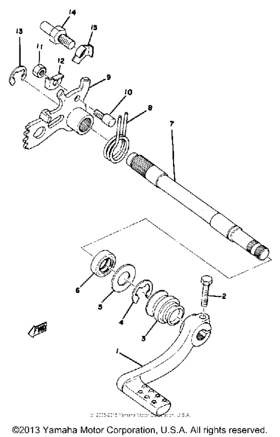 Shift shaft