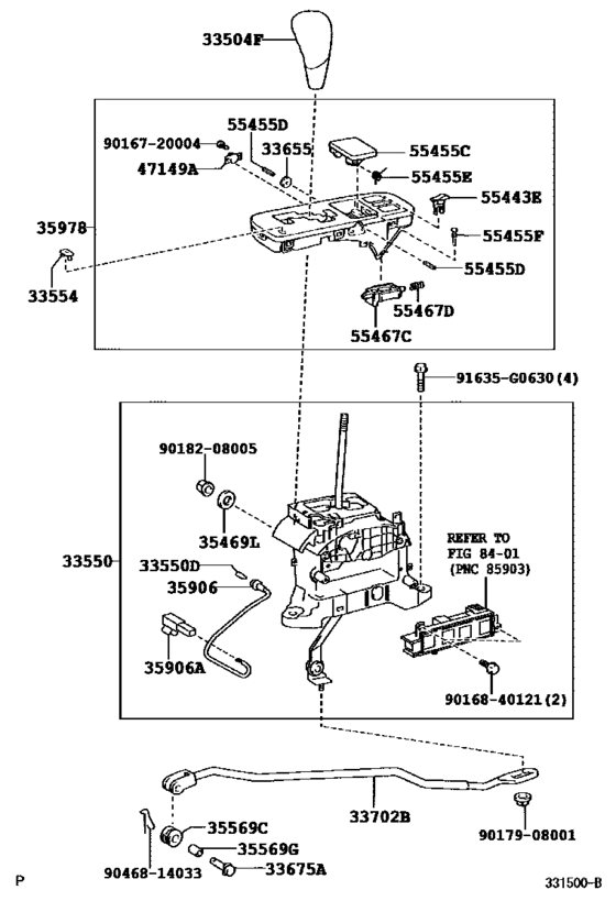 Shift Lever & Retainer