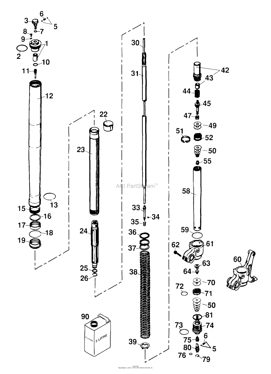 Fork Legs Wp Usd 43