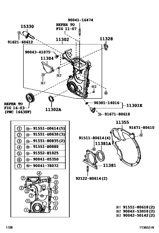 Timing Gear Cover & Rear End Plate