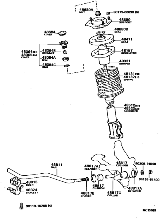 Front Spring & Shock Absorber