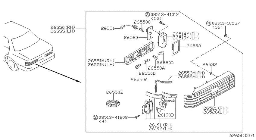Rear combination lamp