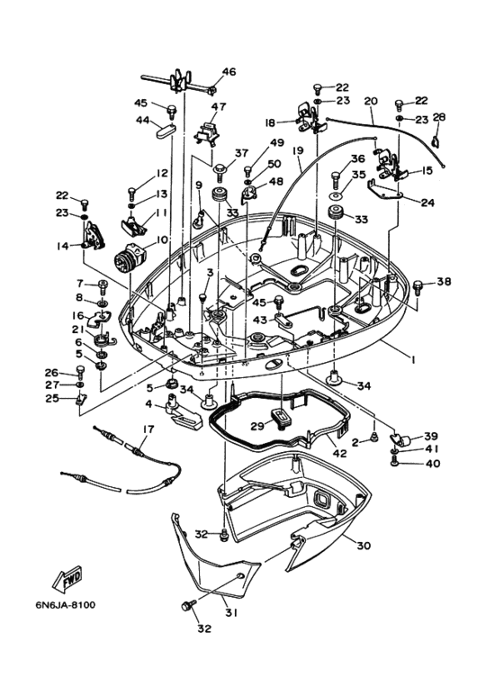 Bottom cowling assy