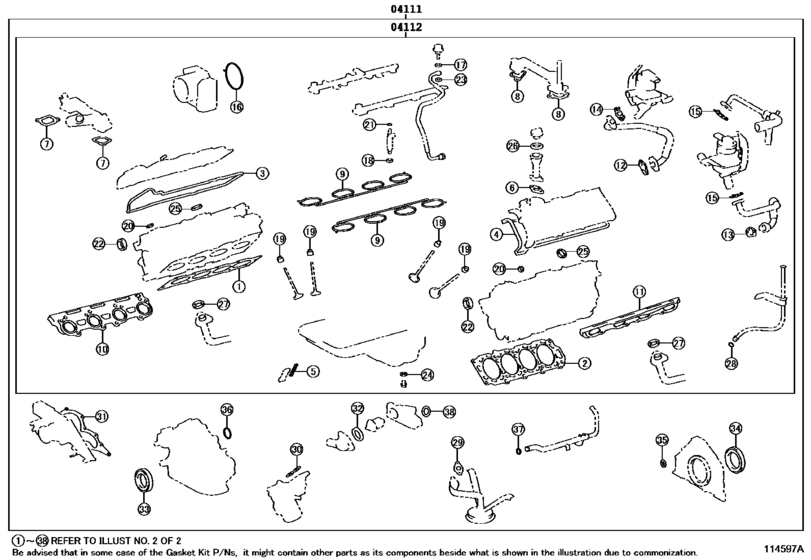 Engine Overhaul Gasket Kit