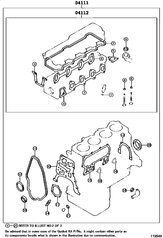 Engine Overhaul Gasket Kit