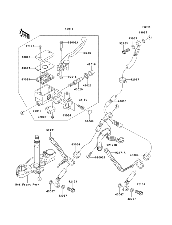 Front master cylinder(a2h)