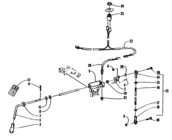 Reverse shift lever assembly