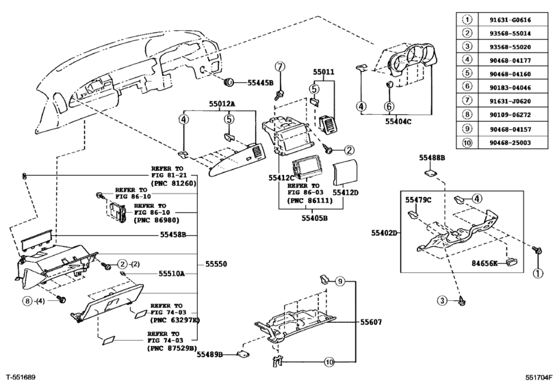 Instrument Panel & Glove Compartment