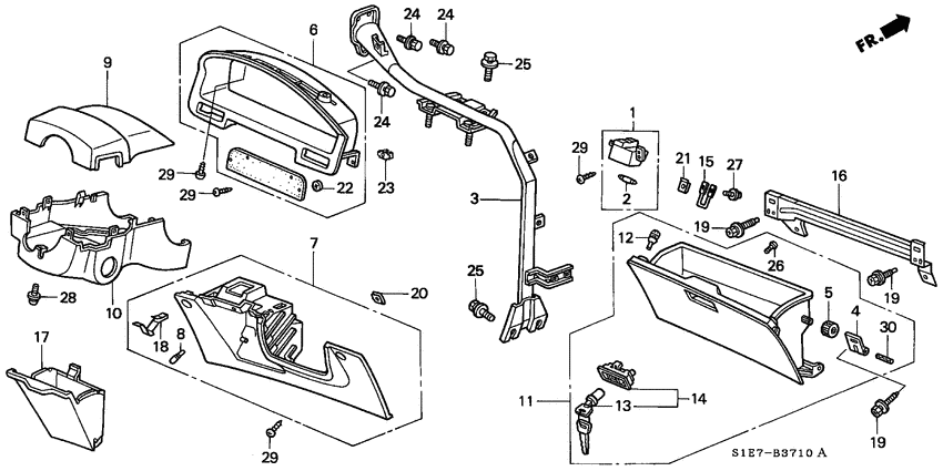 Instrument panel garnish