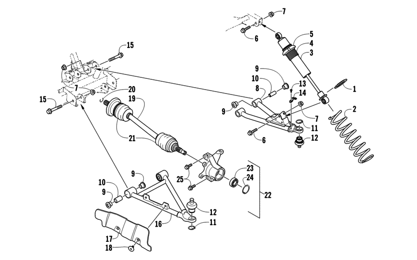 Front suspension assembly